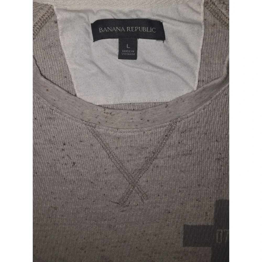 Banana Republic Casual Preppy Pullover Crewneck Fleece Sweatshirt L